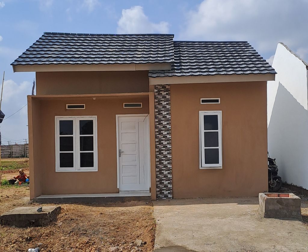 foto tampak rumah tipe Bangunan Baru Belakang perumahan Tiga Permata Residence