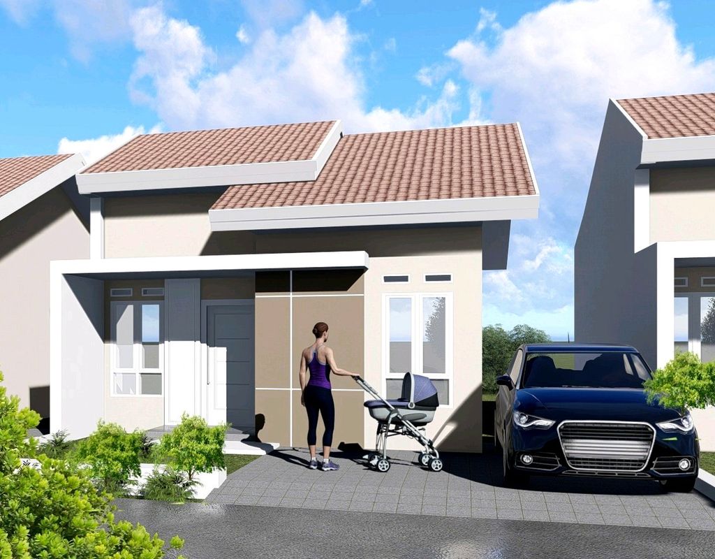 foto tampak rumah tipe 36 perumahan TERAS MUTIARA