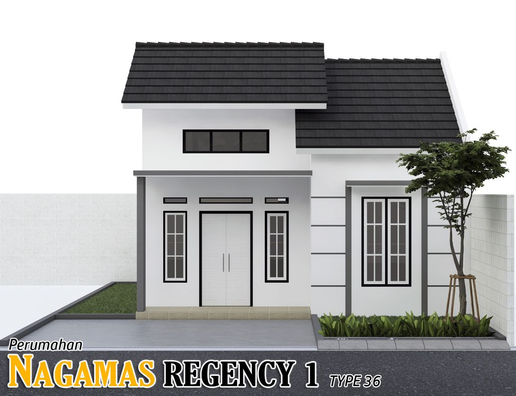 foto tampak rumah tipe 36 perumahan NAGAMAS REGENCY 1