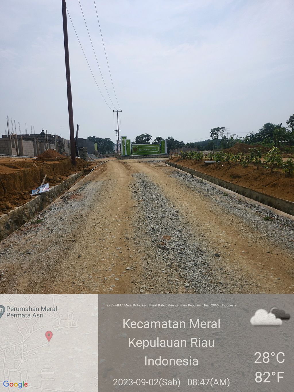 foto gerbang perumahan BUKIT NIRWANA INDAH