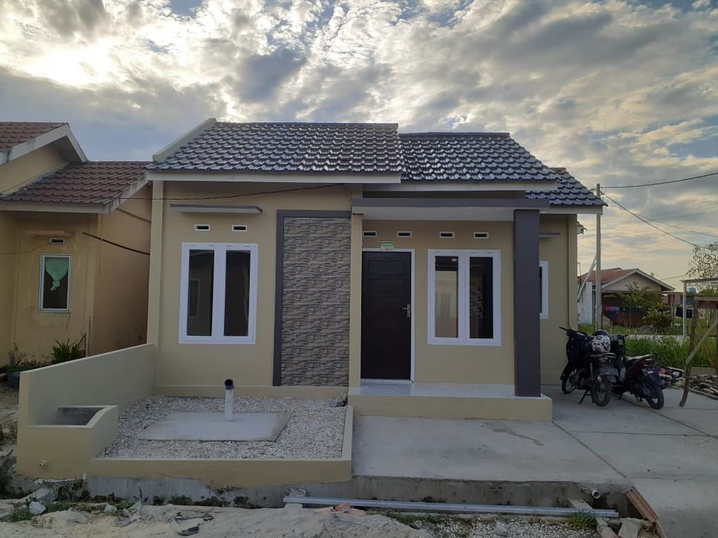 foto tampak rumah tipe 36 perumahan Griya Setia Nusa 3 Tahap 2