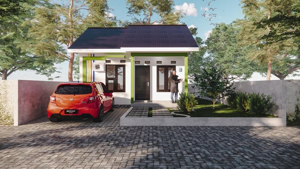 foto tampak rumah tipe 36 perumahan BUMI HUNIAN PERMAI 2 TAHAP 4