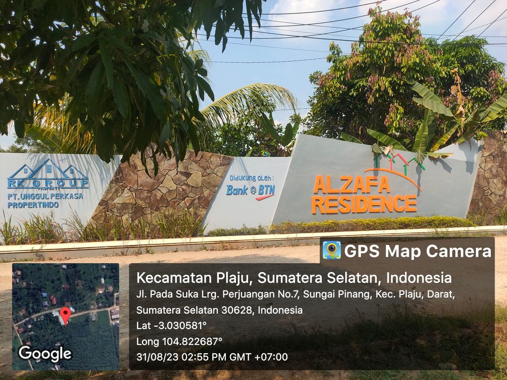 foto gerbang perumahan ALZAFA RESIDENCE TAHAP 2