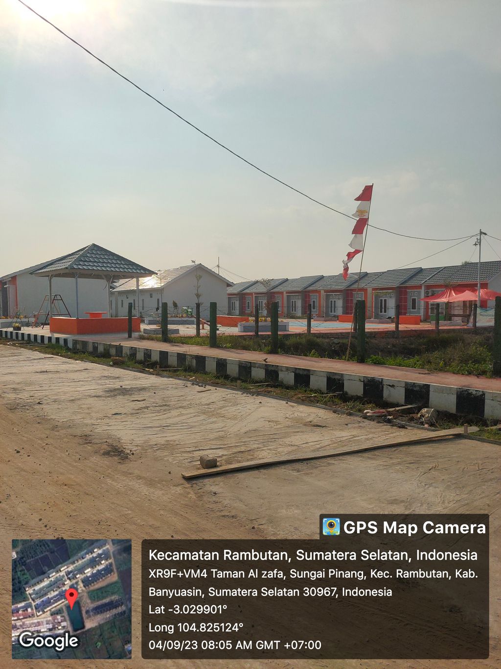 foto posisi tengah perumahan ALZAFA RESIDENCE TAHAP 2