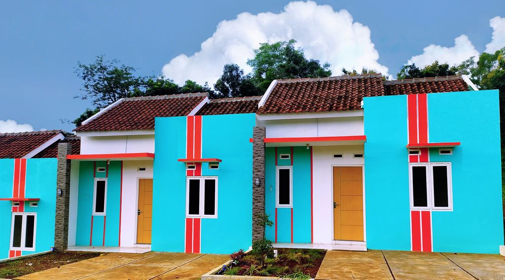 foto tampak rumah tipe 30 perumahan PERUMAHAN GREEN HARMONI METARAMAN 1