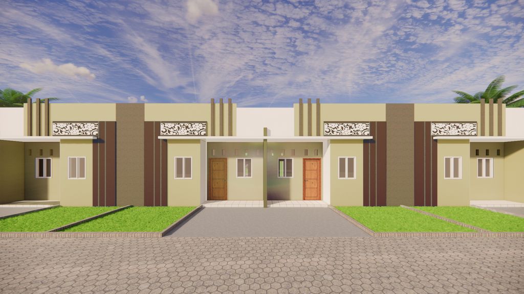 foto tampak rumah tipe 36/84 (2023) perumahan Citra Permata 2