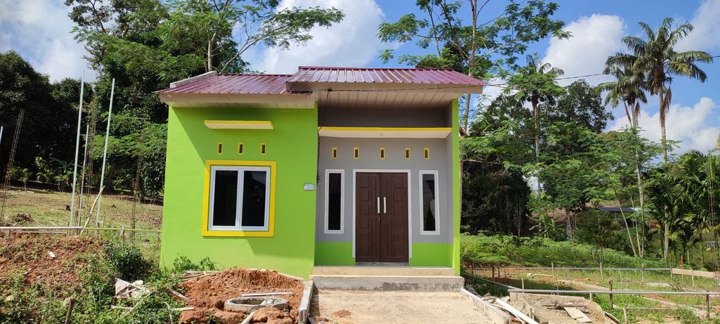 foto tampak rumah tipe 36 M2 / 96 M2 perumahan GREEN HILL RESIDENCE