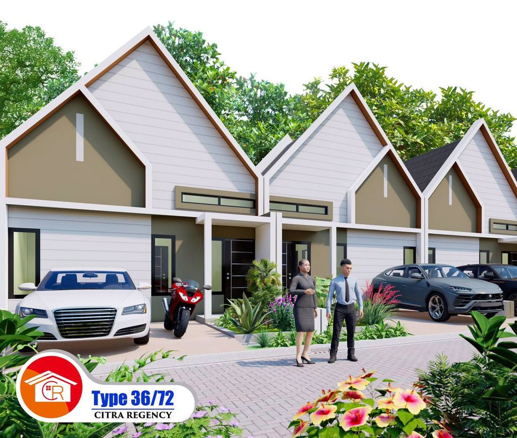 foto tampak rumah tipe 36/72 perumahan CITRA REGENCY