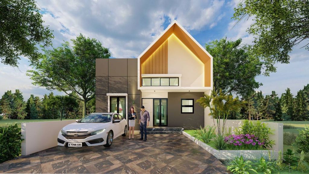 foto tampak rumah tipe 55/120 perumahan CITRA REGENCY
