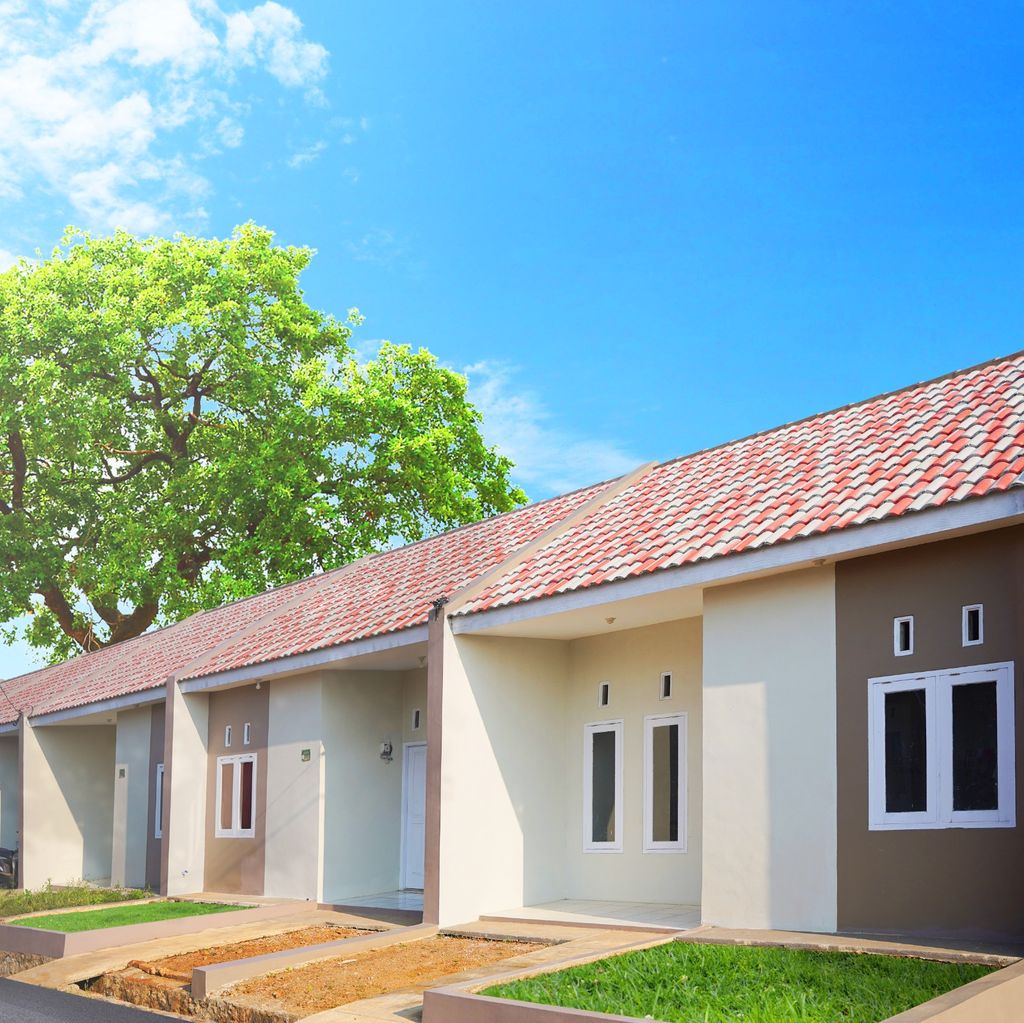 foto tampak rumah tipe 32 / 60 perumahan CIKAGO RESIDENCE II