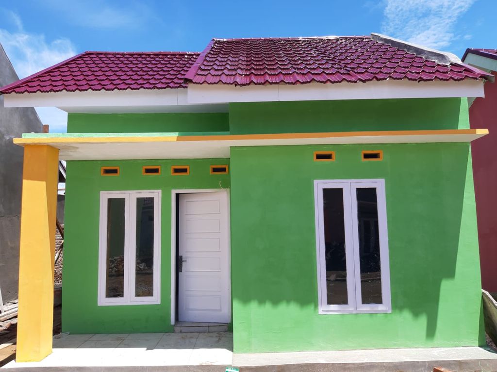 foto tampak rumah tipe bersubsidi perumahan VILLA GARDEN VIEW