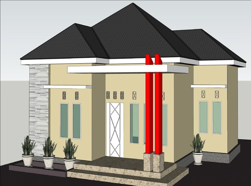 foto tampak rumah tipe 36 perumahan Graha Indah Subaliak