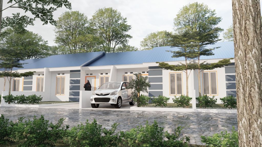 foto tampak rumah tipe 36/78 perumahan PERUMAHAN MANGANNA LAND