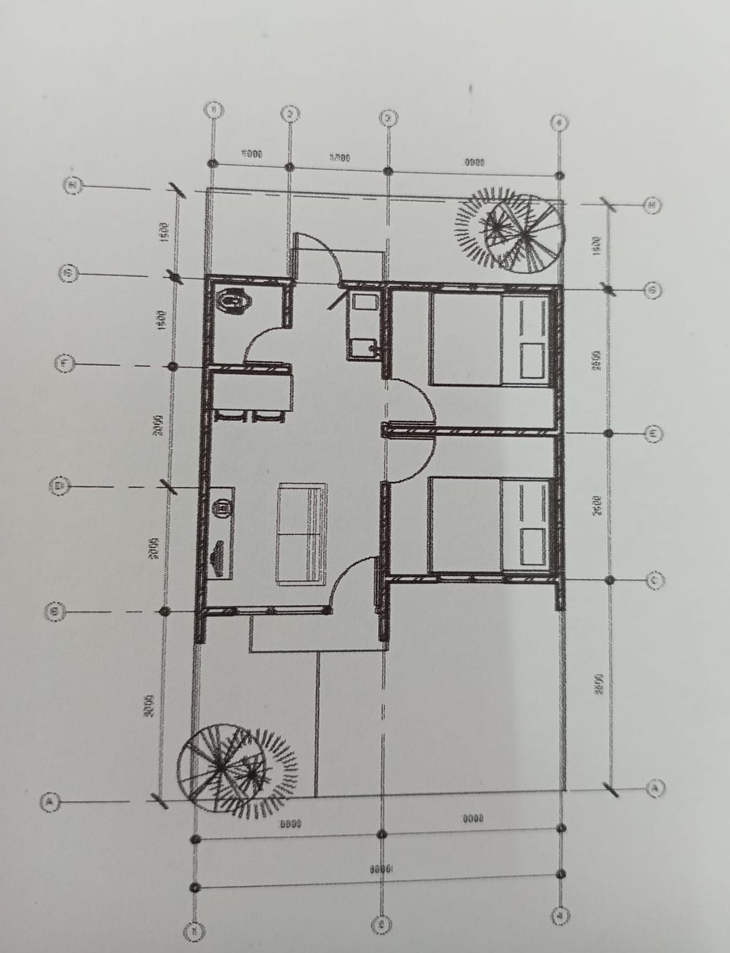foto denah rumah tipe 33/60 perumahan Puri Sava Sukamaju