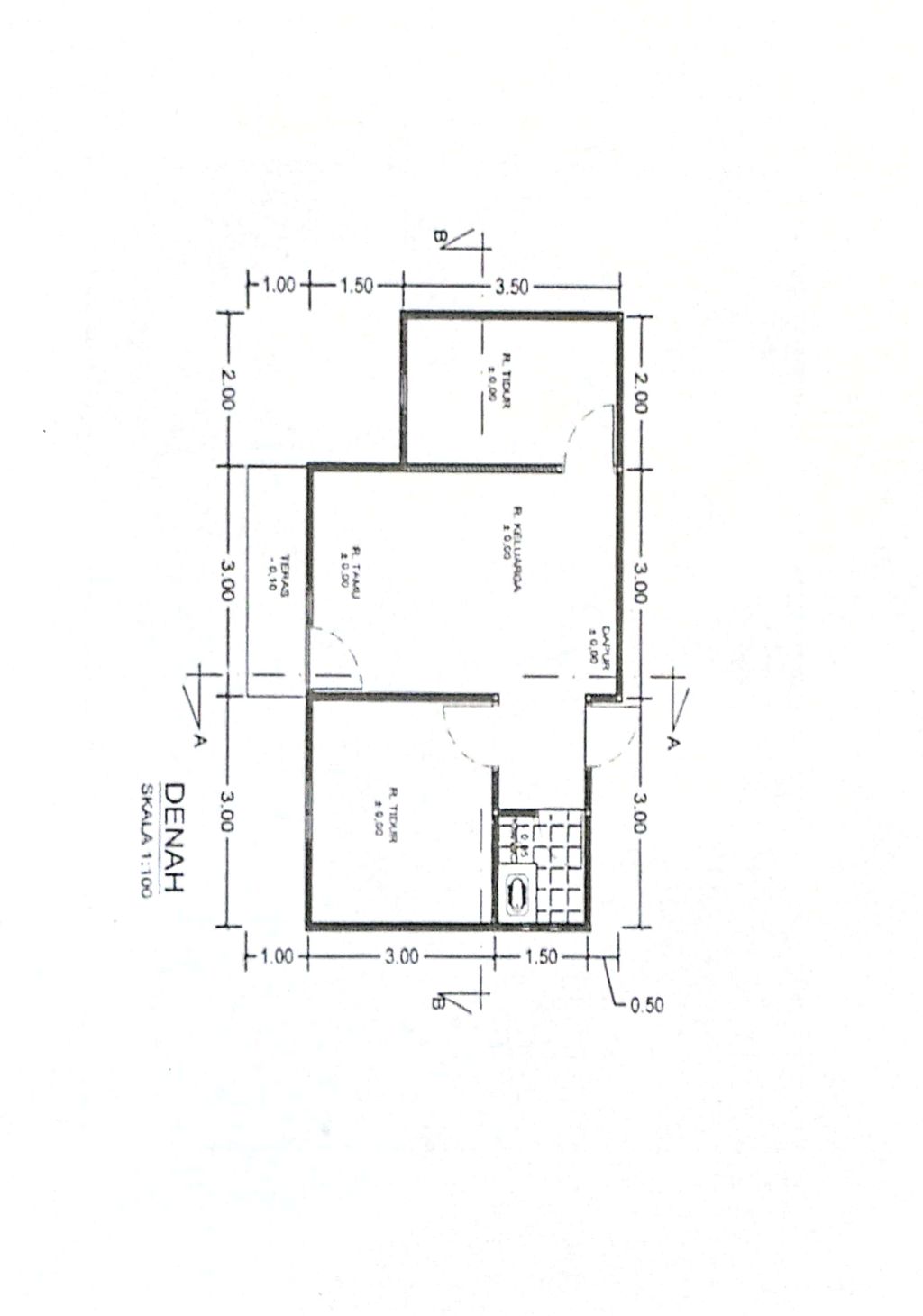 foto denah rumah tipe 36 perumahan RICA RESIDENCE 4