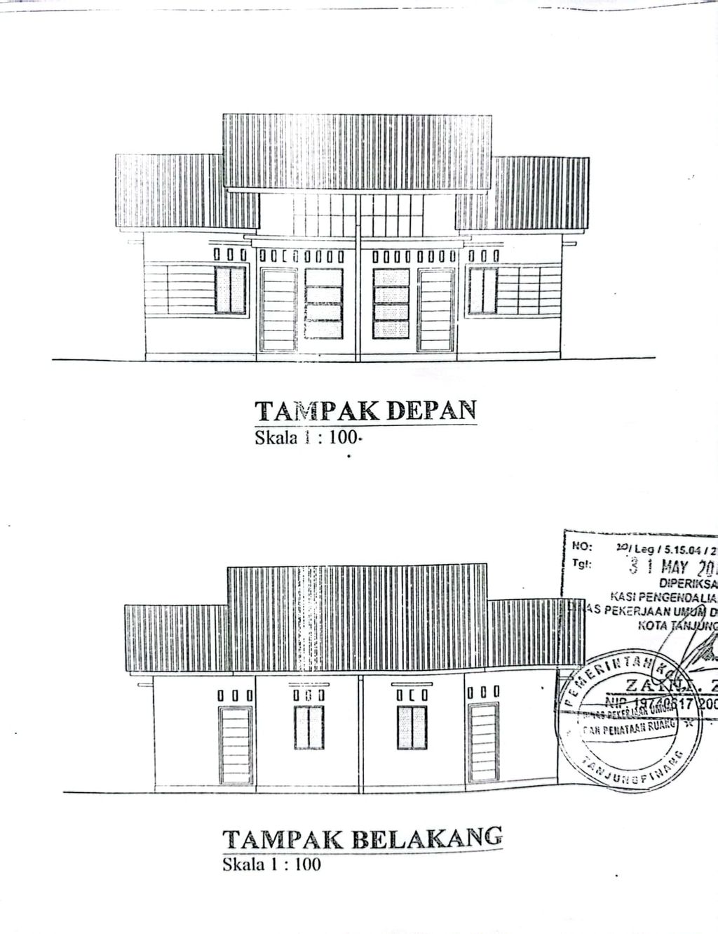 foto tampak rumah tipe 36 perumahan Griya Shafa Residence