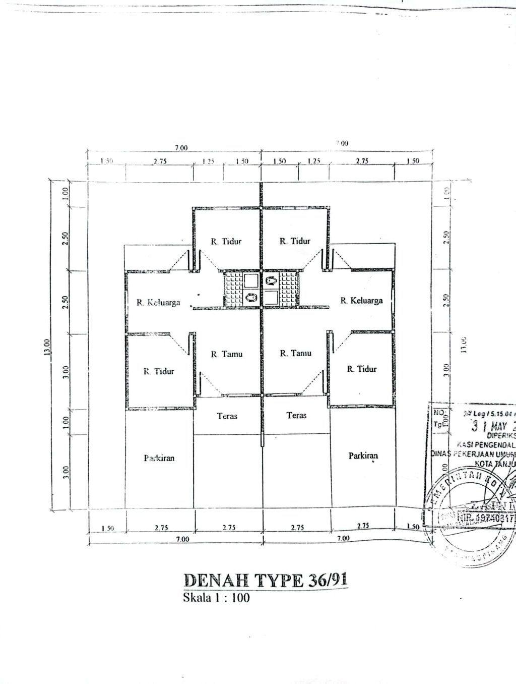 foto denah rumah tipe 36 perumahan Griya Shafa Residence