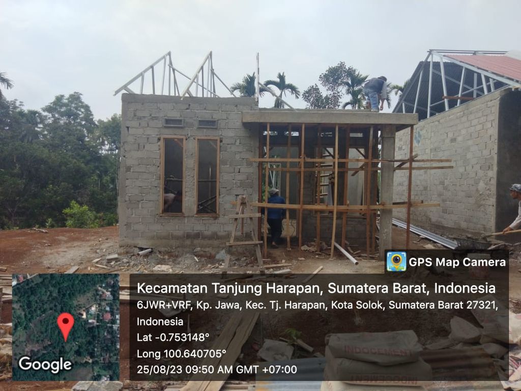 foto tampak rumah tipe 36/101 perumahan TRANSAD INDAH RESIDENCE