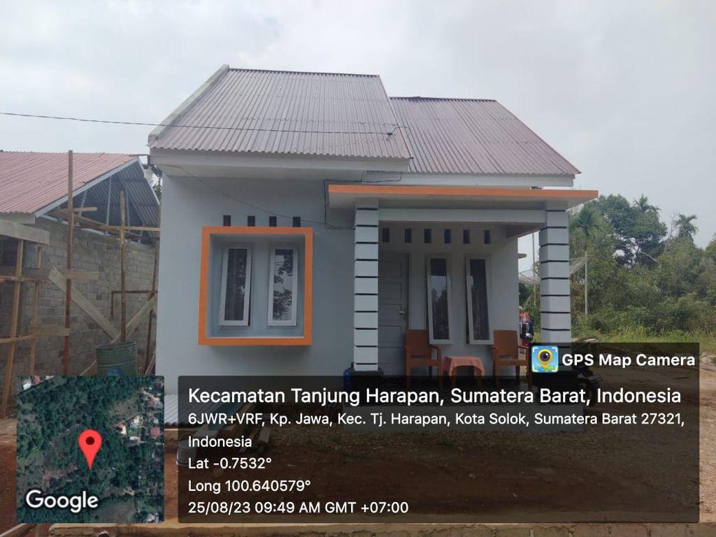 foto tampak rumah tipe 45/150 perumahan TRANSAD INDAH RESIDENCE
