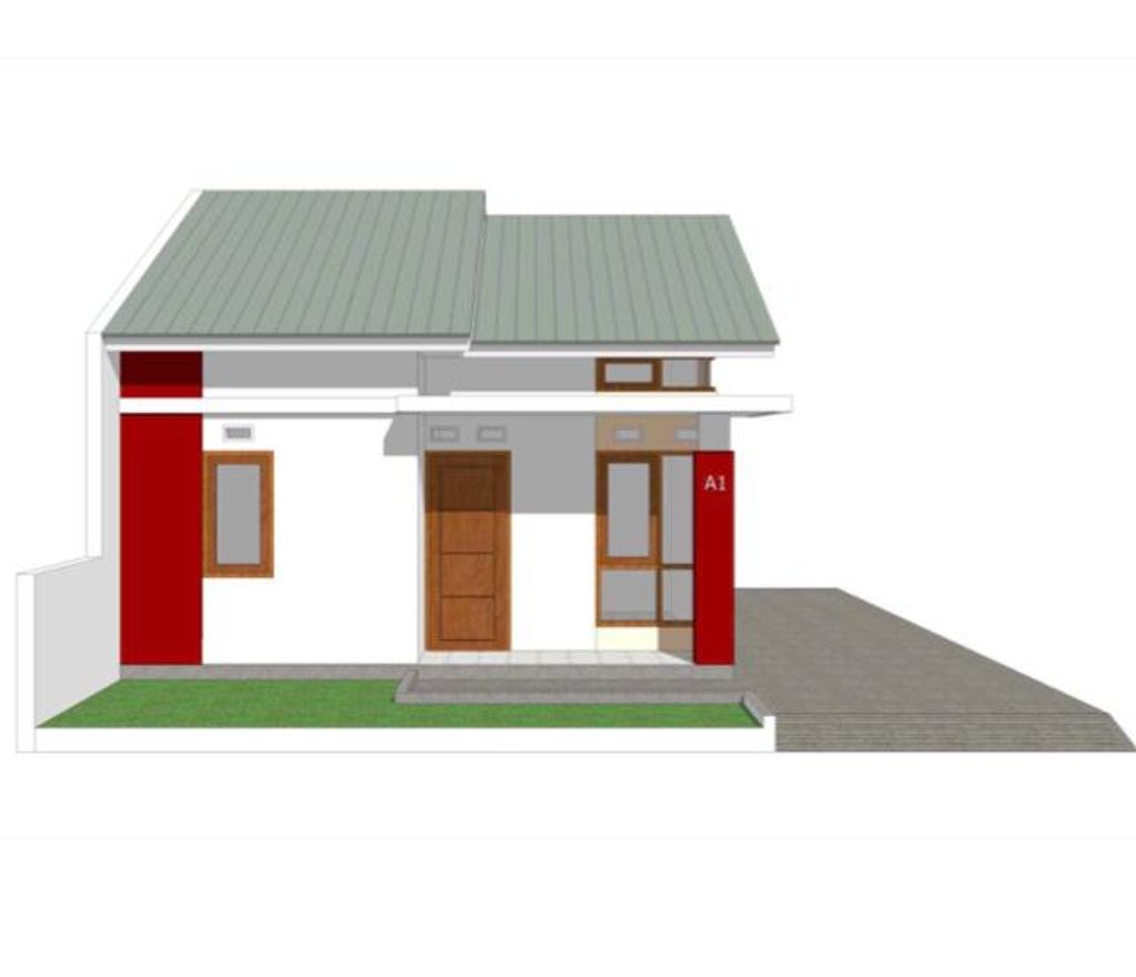 foto tampak rumah tipe 36/90 perumahan Rizky Residence Lotti