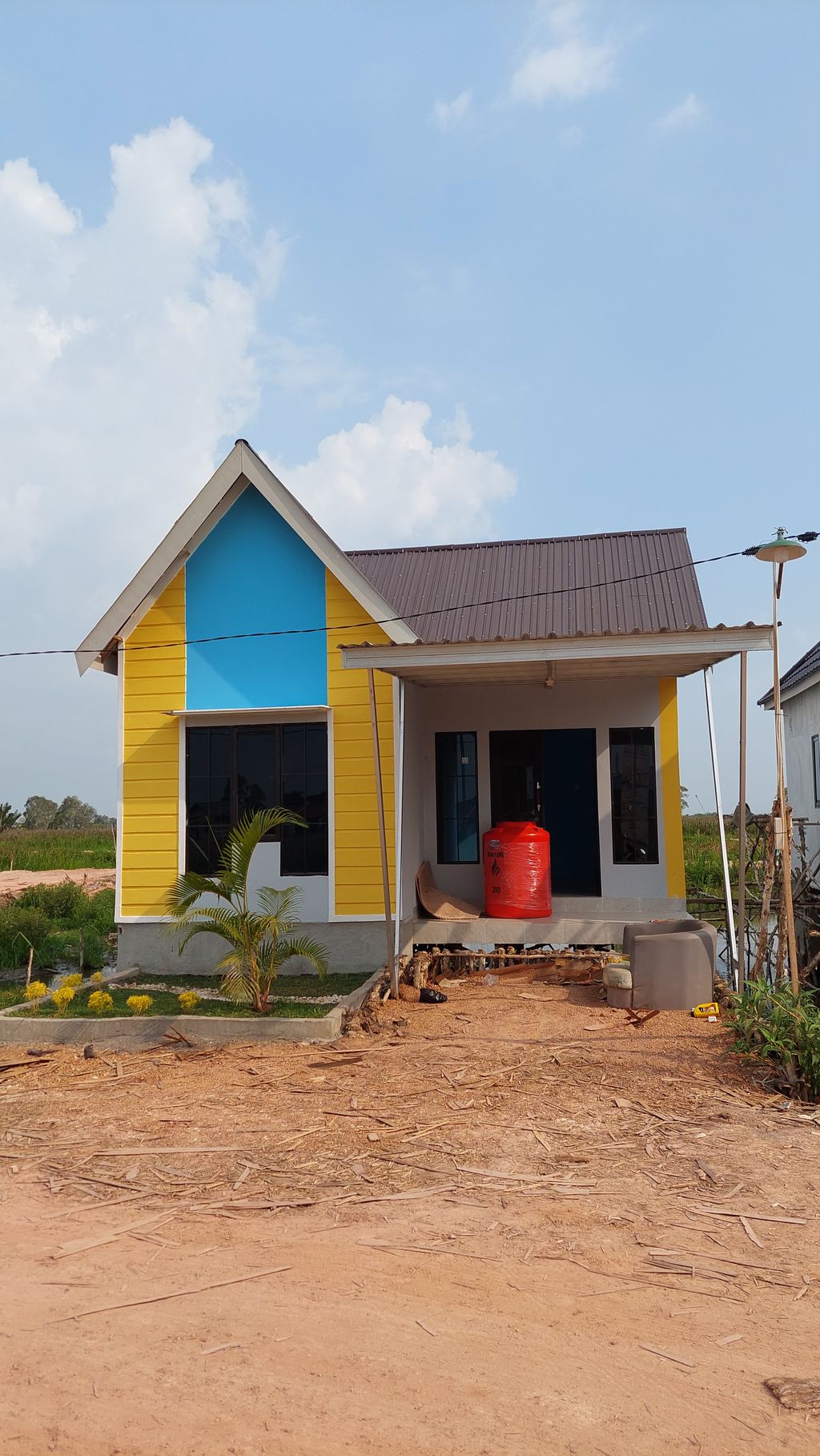 foto tampak rumah tipe 36 perumahan CLUSTER HAJI RUKANSYAH