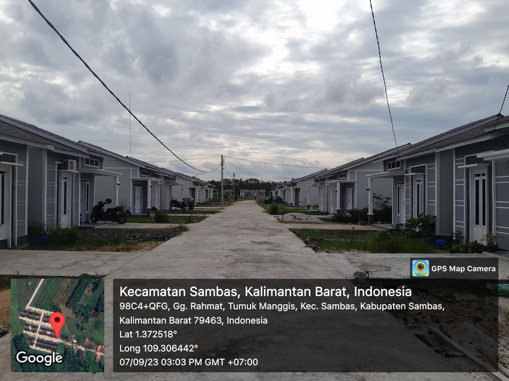 foto posisi tengah perumahan Garden Tulip Serenity