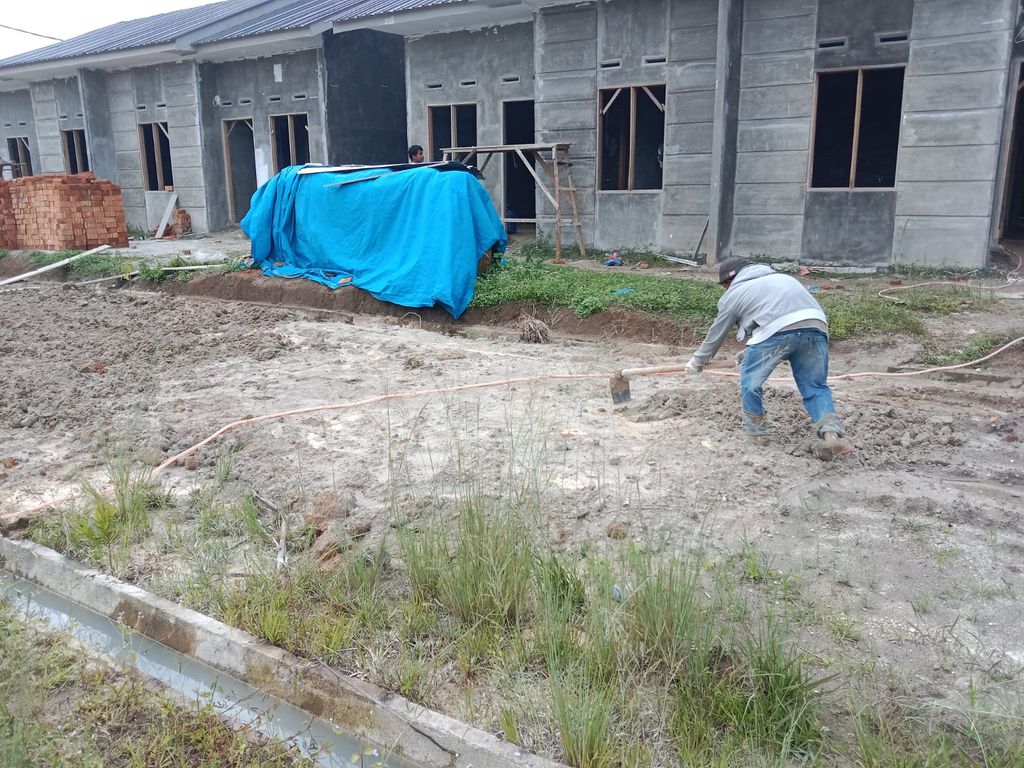 foto tampak rumah tipe 36 perumahan Bumi Karangsari Regency