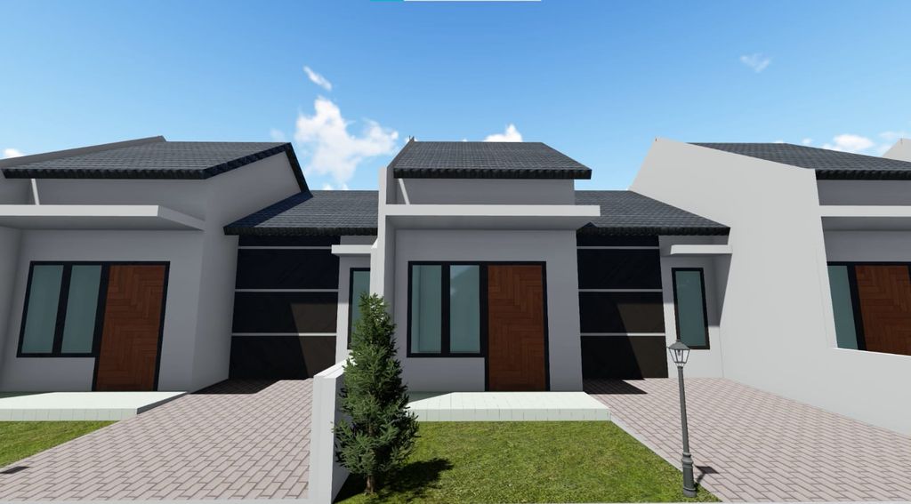foto tampak rumah tipe RUMAH SUBSIDI perumahan PRIMALAND REGENCY 320
