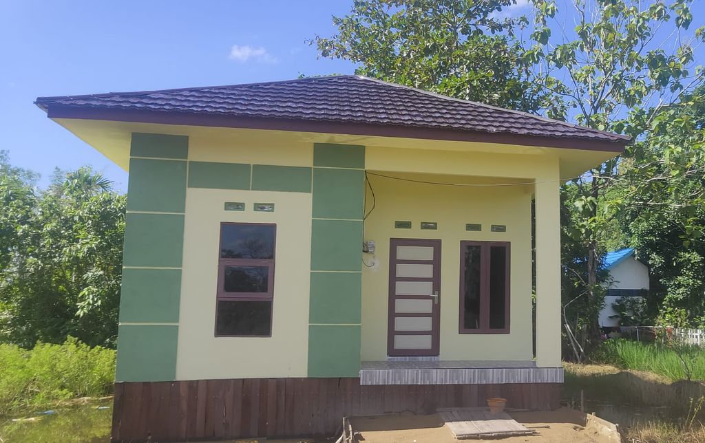 foto tampak rumah tipe 36 perumahan GRIYA AHSANA