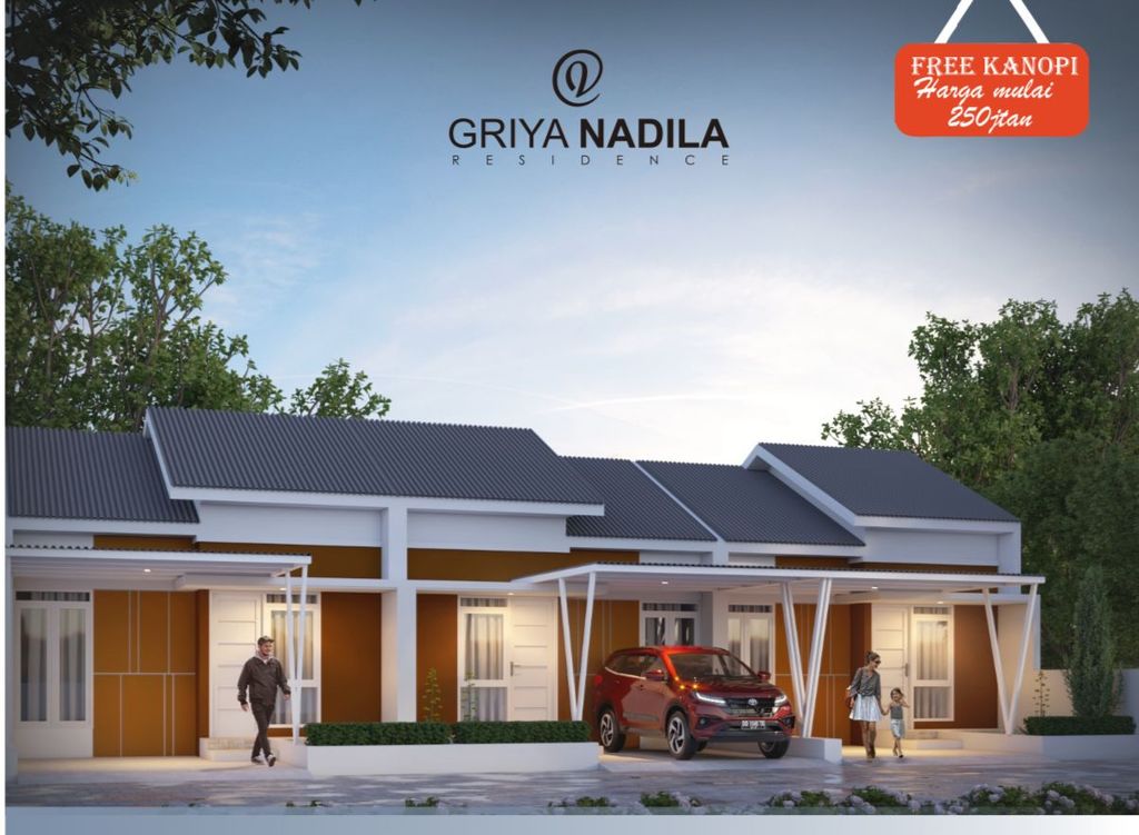 foto tampak rumah tipe 42 perumahan GRIYA NADILA RESIDENCE