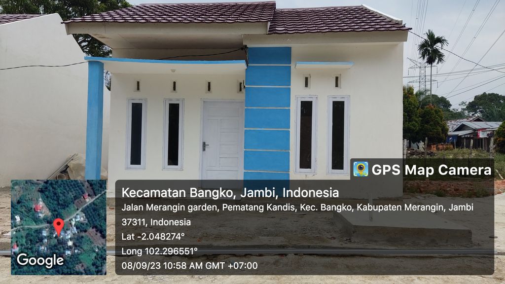 foto tampak rumah tipe 36 perumahan Az zahra Residence