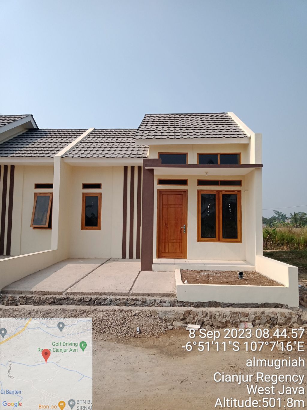 foto tampak rumah tipe 36/72 (PMK 2023) perumahan BUMI SIRNAGALIH RESIDENCE