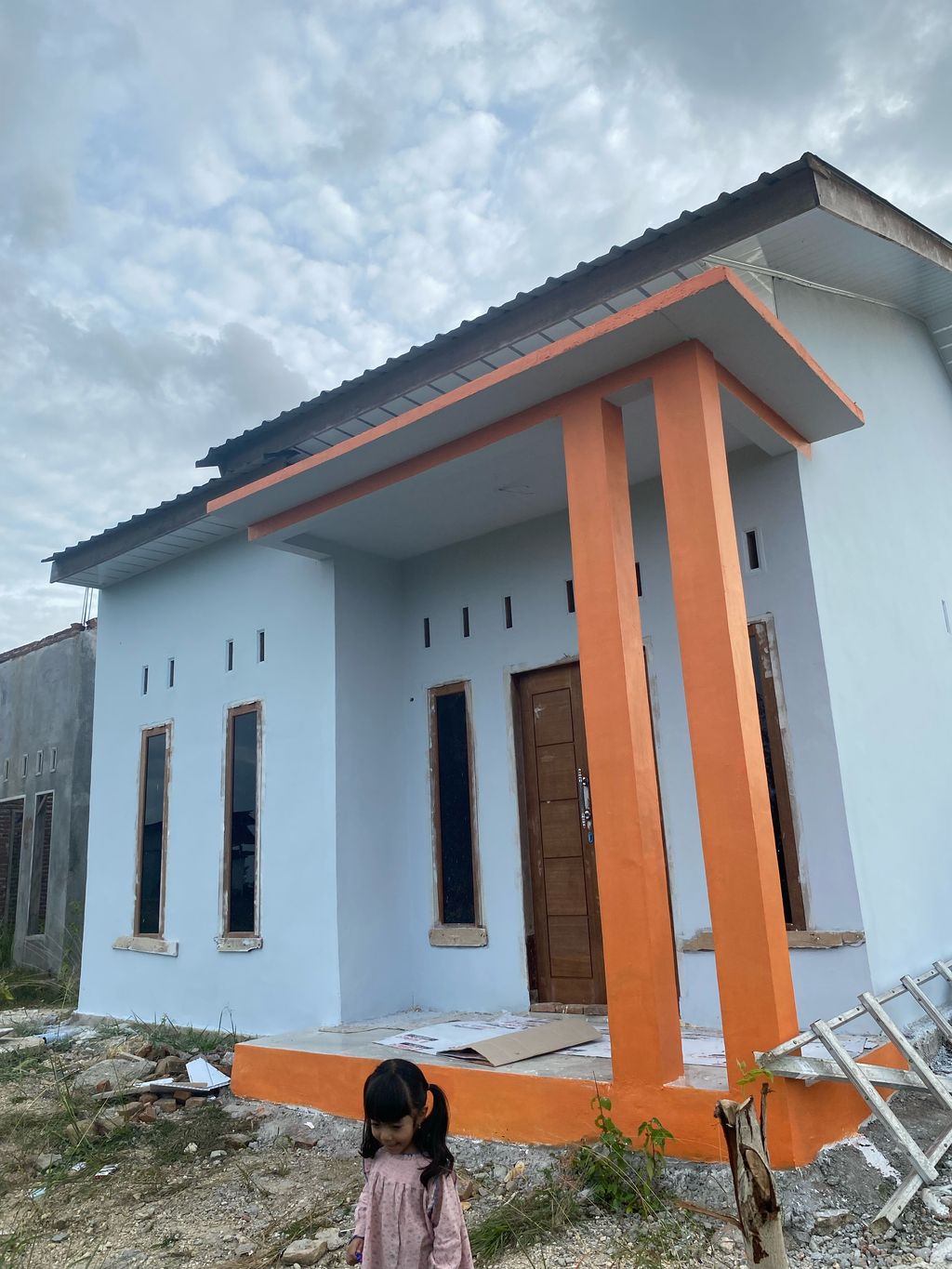 foto tampak rumah tipe 50 perumahan PANDAWA RESIDENCE