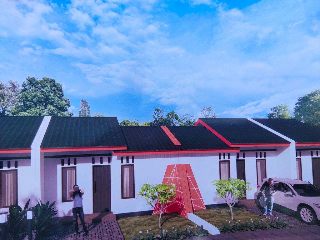 foto tampak rumah tipe 30 perumahan Grand Sulthan