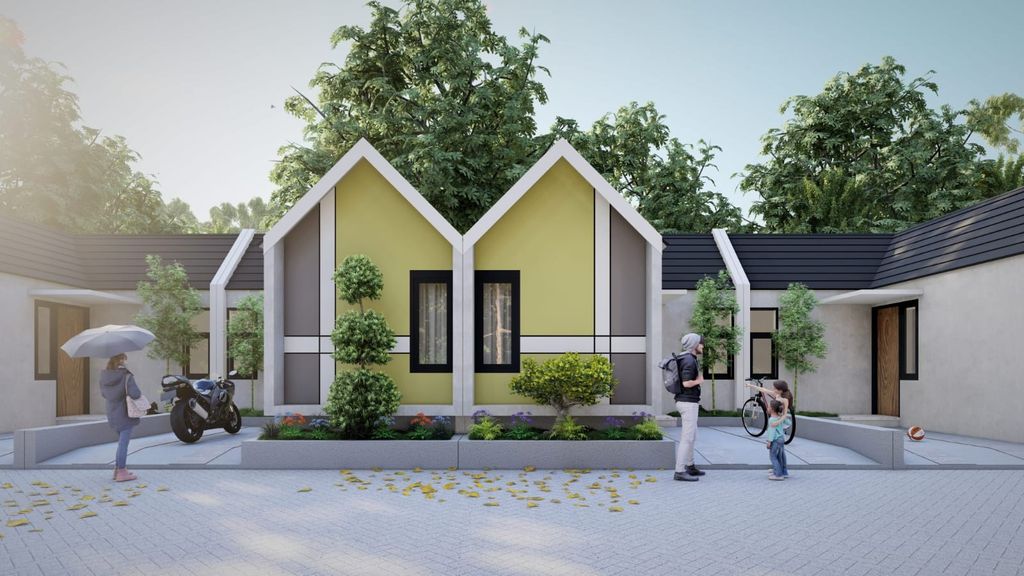foto tampak rumah tipe 33 perumahan PUSAKA MULIA