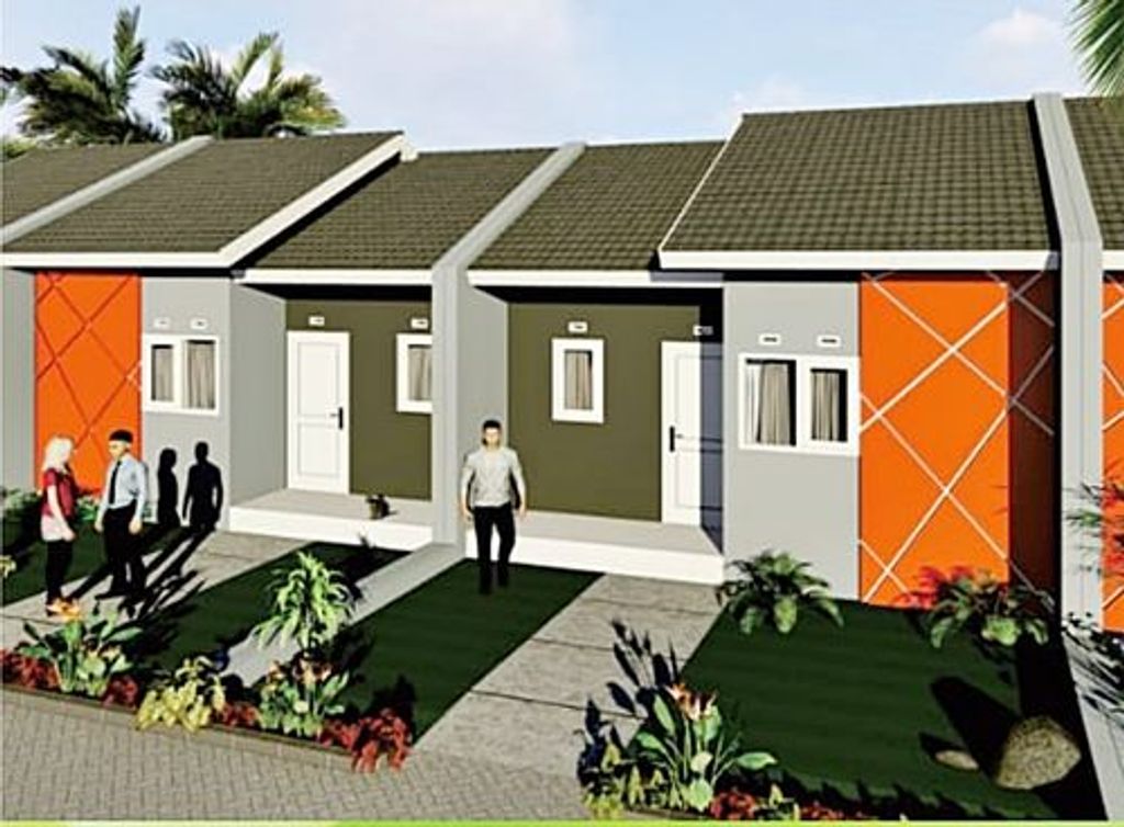 foto tampak rumah tipe 32/84 perumahan PERMATA PESANGGRAHAN 3