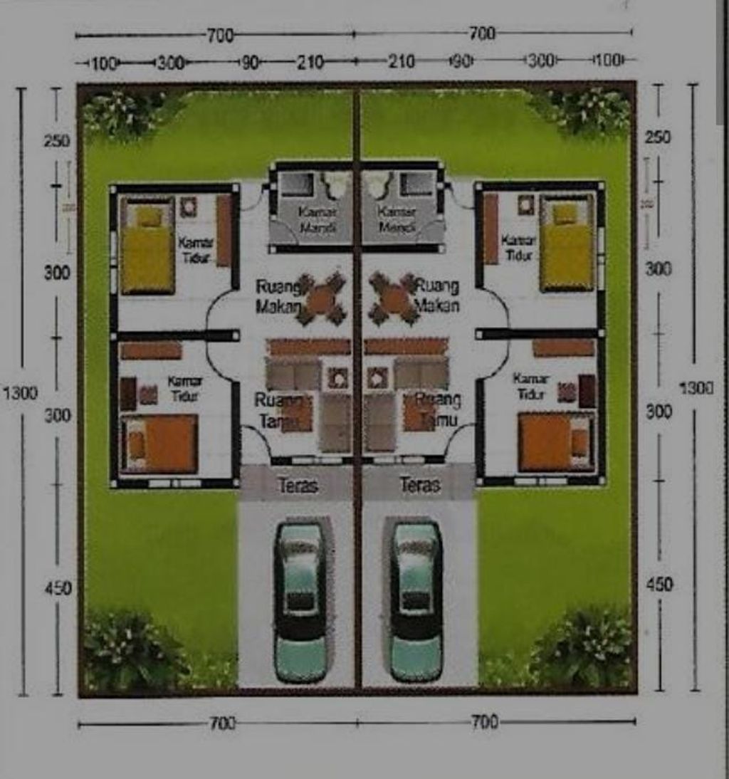 foto denah rumah tipe 36/91 perumahan PURI MENCIRIM ASRI TAHAP 4