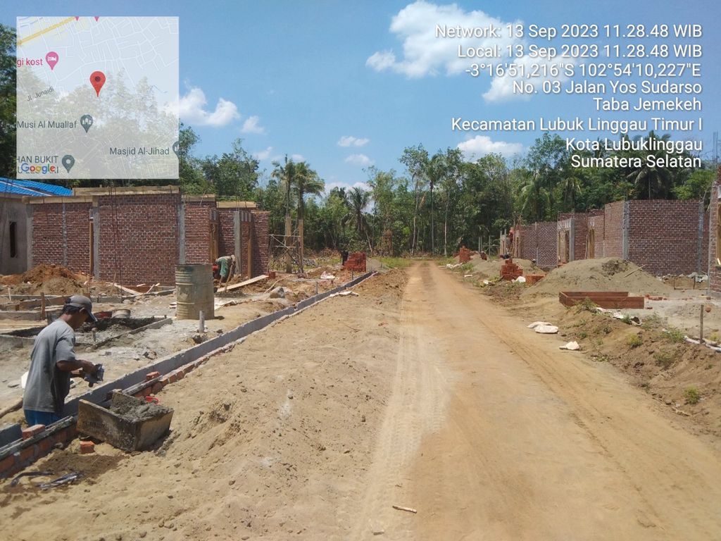 foto posisi tengah perumahan AS SHOFA RESIDENCE
