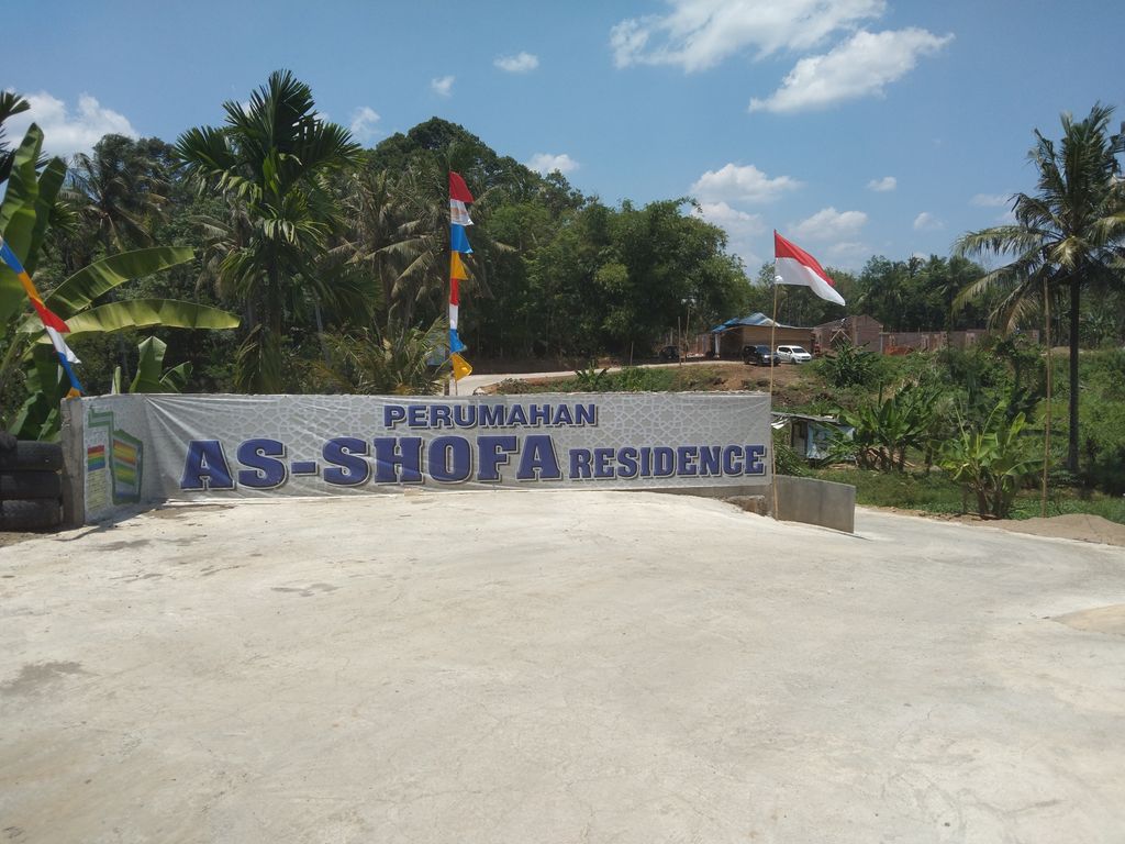 foto gerbang perumahan AS SHOFA RESIDENCE