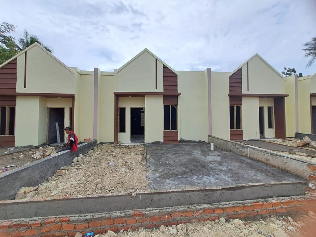 foto tampak rumah tipe A perumahan BUMI SERAYA PERMAI