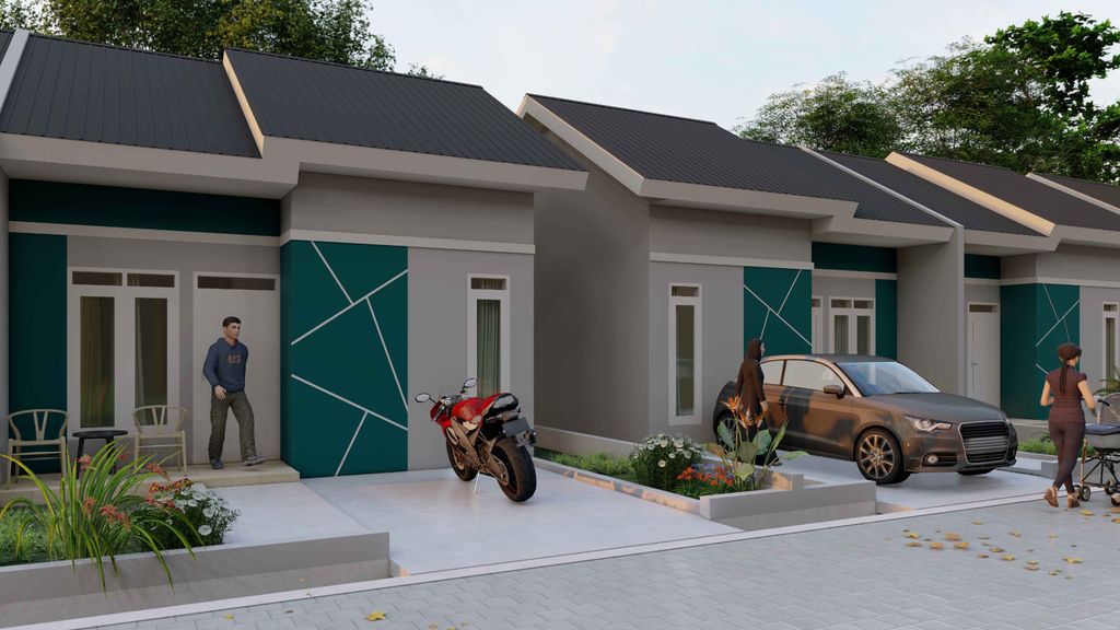 foto tampak rumah tipe 36 perumahan GRIYA MULIA INDAH 2