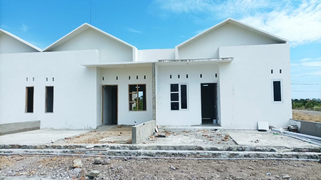 foto tampak rumah tipe 33/72 perumahan KIM'S RESIDENCE