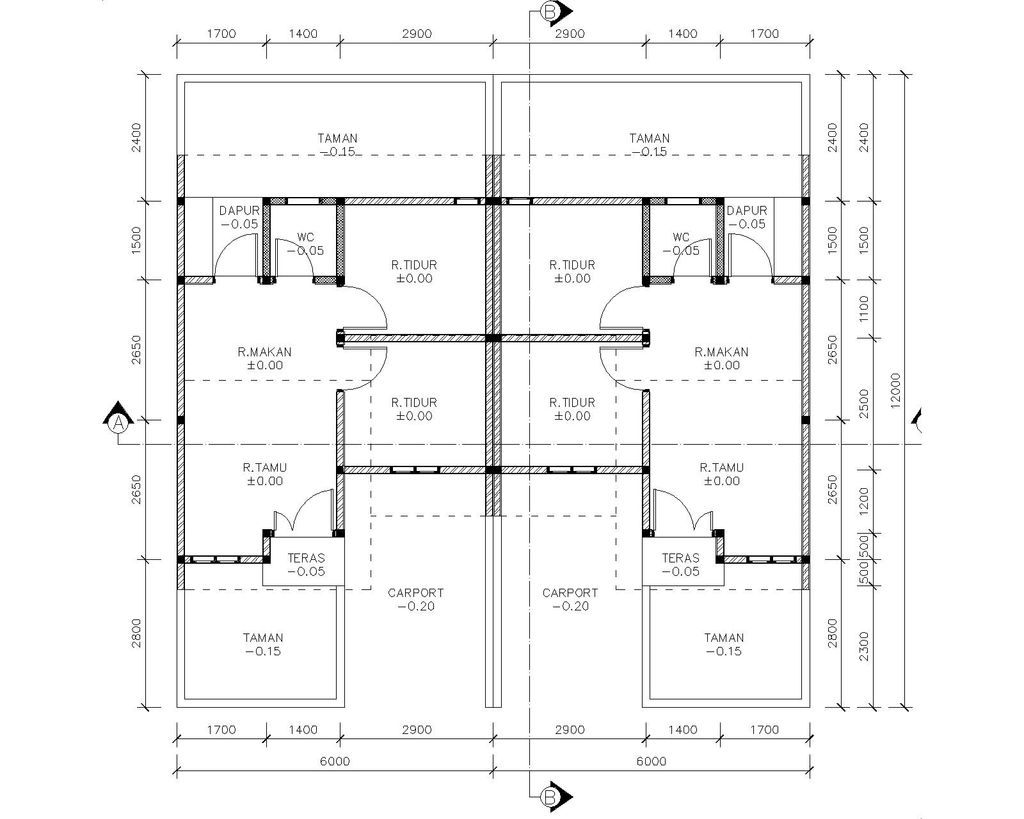 foto tampak rumah tipe 36 perumahan Melati Mas Residence 4