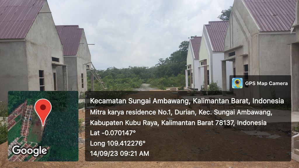 foto posisi tengah perumahan MITRA KARYA RESIDENCE