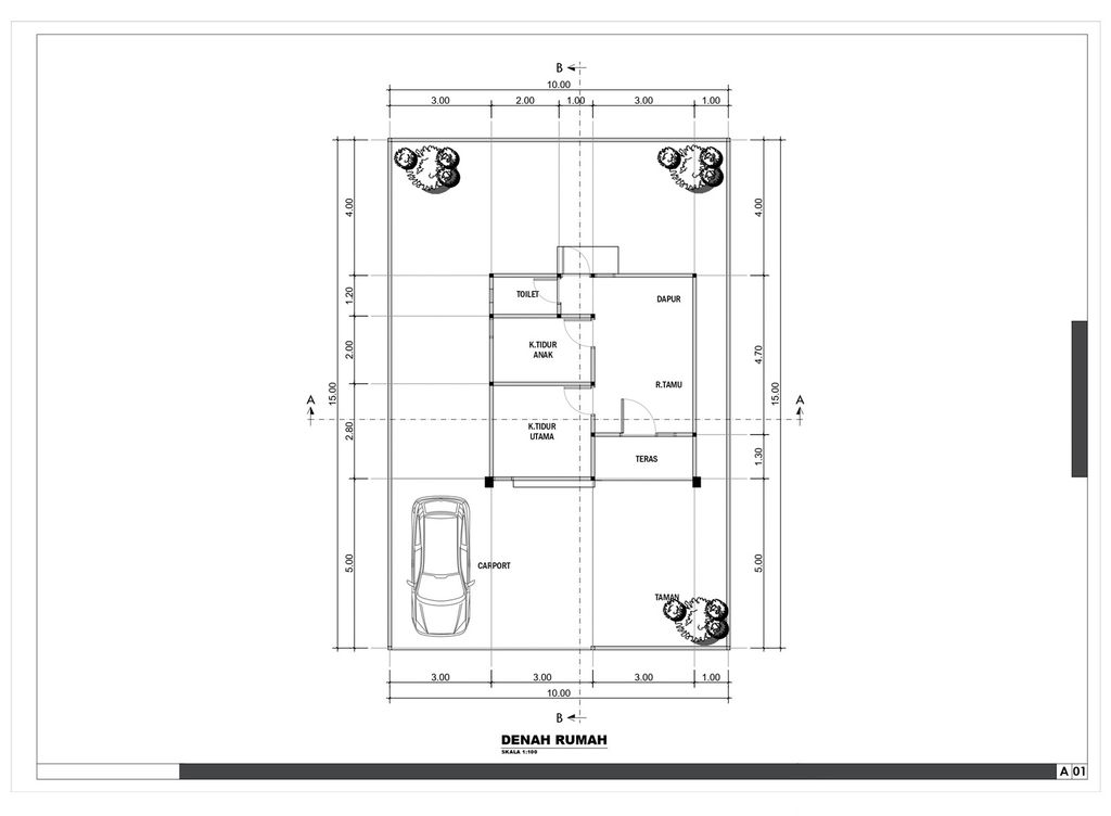 foto denah rumah tipe 36 perumahan AISYAH RESIDENCE