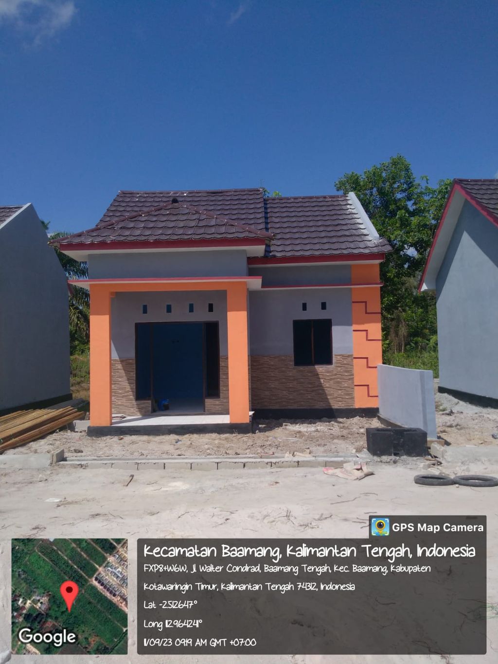 foto tampak rumah tipe 36 perumahan LESTARI INDAH ARIFIN II