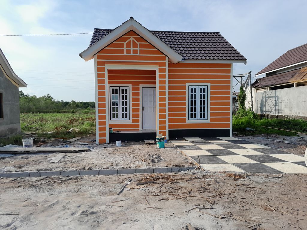 foto tampak rumah tipe 36 SUBSIDI perumahan CASADOVA REAL ESTATE