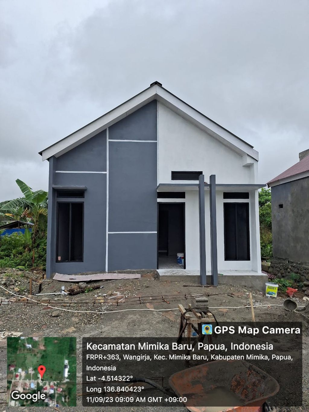 foto tampak rumah tipe 36 perumahan RAFFLESS RESIDENCE
