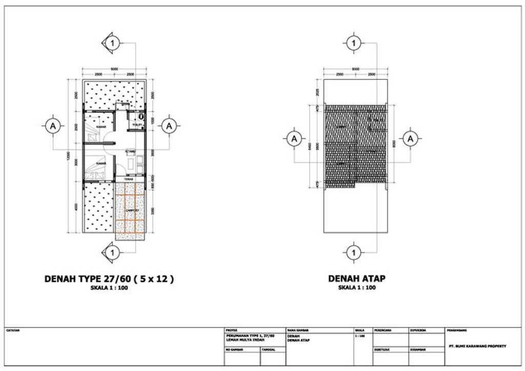 foto denah rumah tipe Subsidi 2023 new+ perumahan Lemahmulya Indah