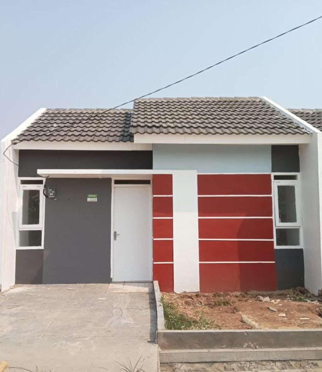 foto tampak rumah tipe 28/60 Blok L 2023 perumahan Mutiara Puri Harmoni Extension